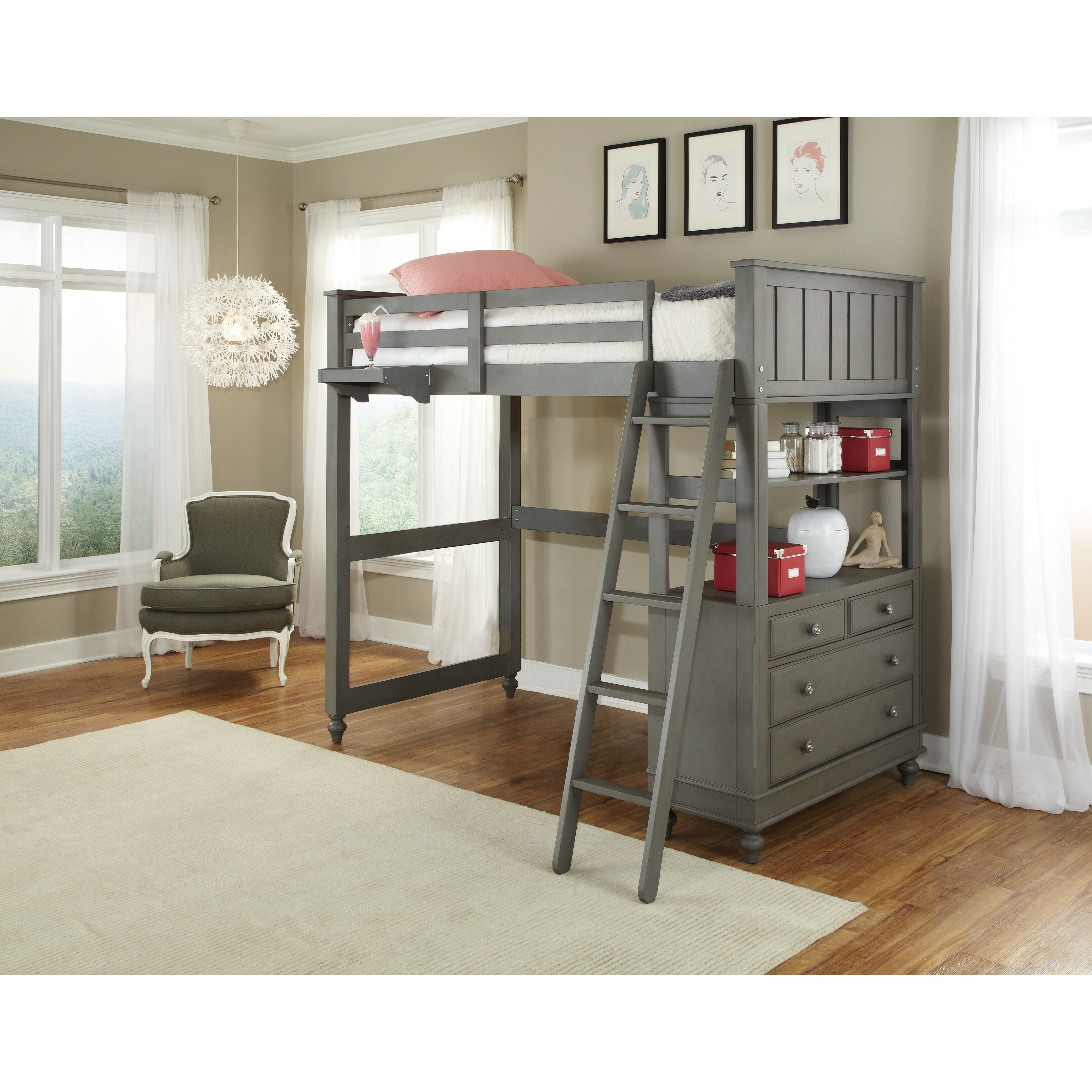 Lake house shop loft bed