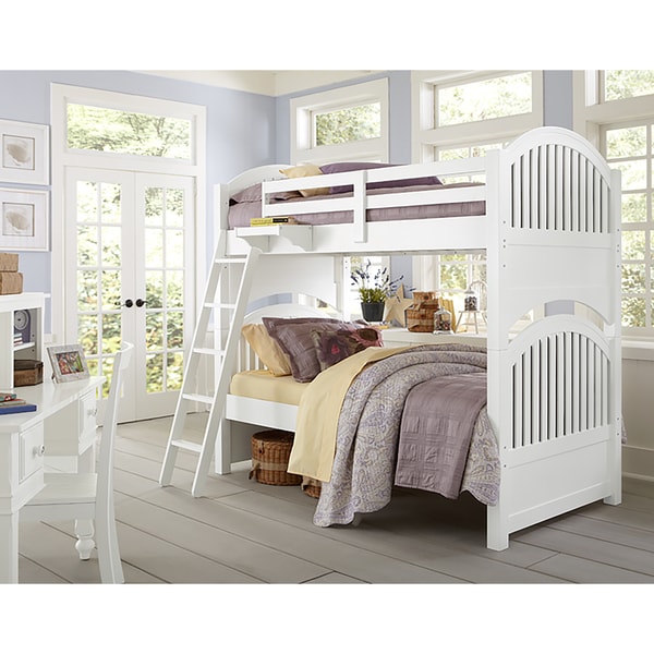 Lake House Adrian White Twin Over Twin Bunk