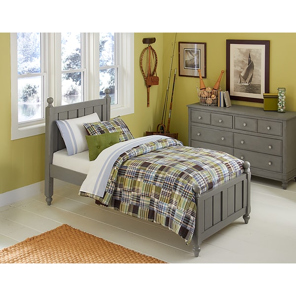 Shop Lake House Kennedy Stone Grey Twin-size Panel Bed ...