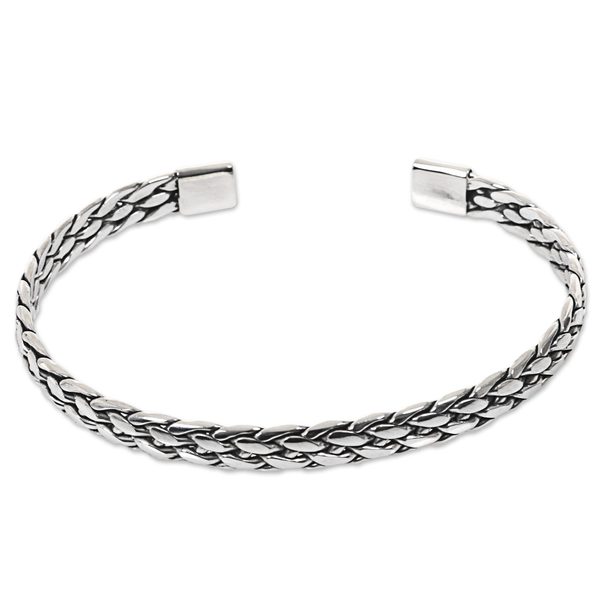 Sterling Silver 'Silver Rope' Bracelet (Indonesia)