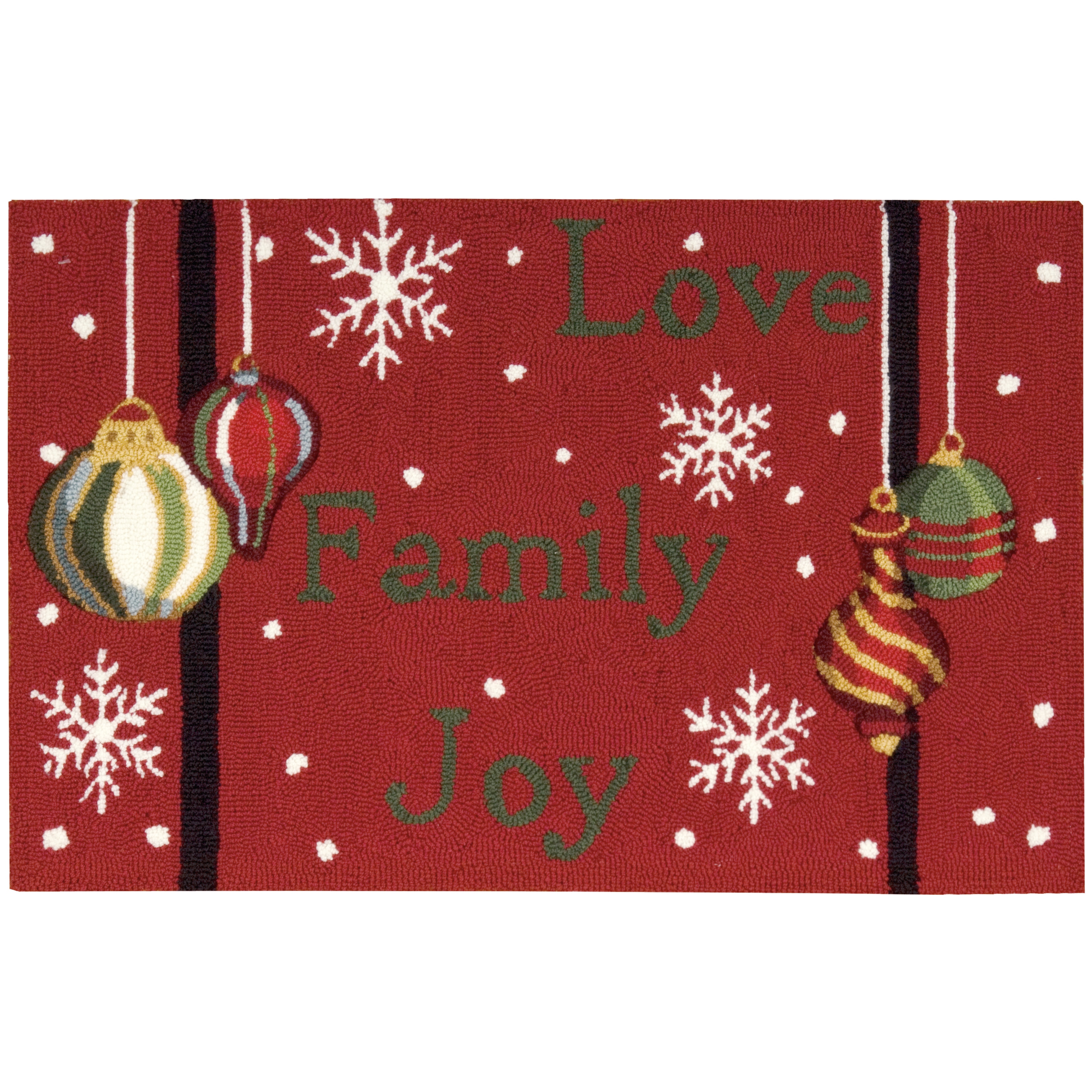 Nourison Everywhere Love Family Joy Red Accent Rug (1'8 x 2'6) - 1'8" x 2'6"