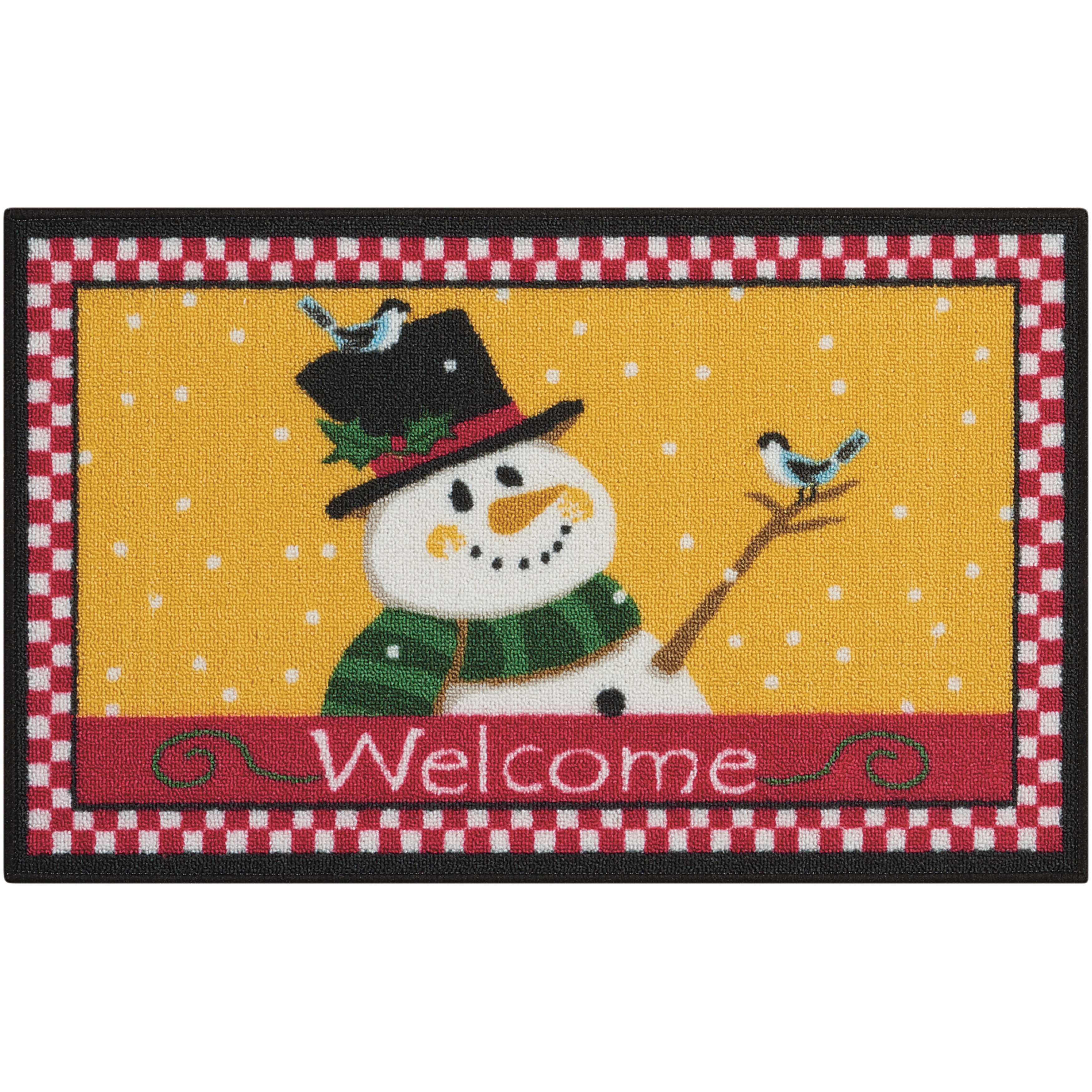 Nourison Essential Elements Snowman Welcome Beige Accent Rug (1'5 x 2'4) - 1'6" x 2'3"