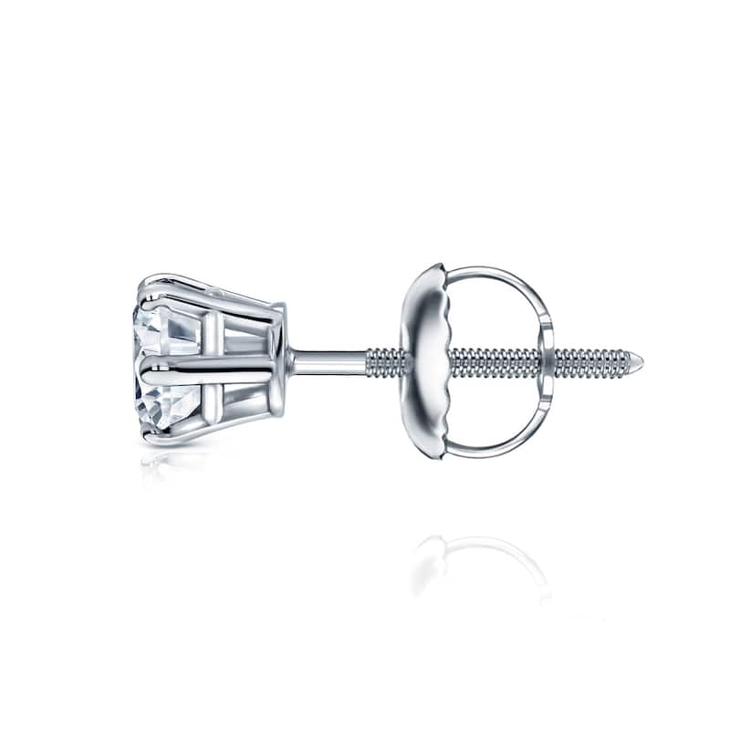 Auriya 1/4ctw Round Diamond Stud Earrings 14k Gold 6-Prong (H-I, SI1-SI2)