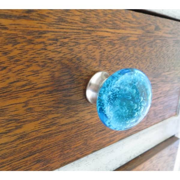 Shop Shabby Restore Cobalt Blue Bubbles Glass Decorative Dresser