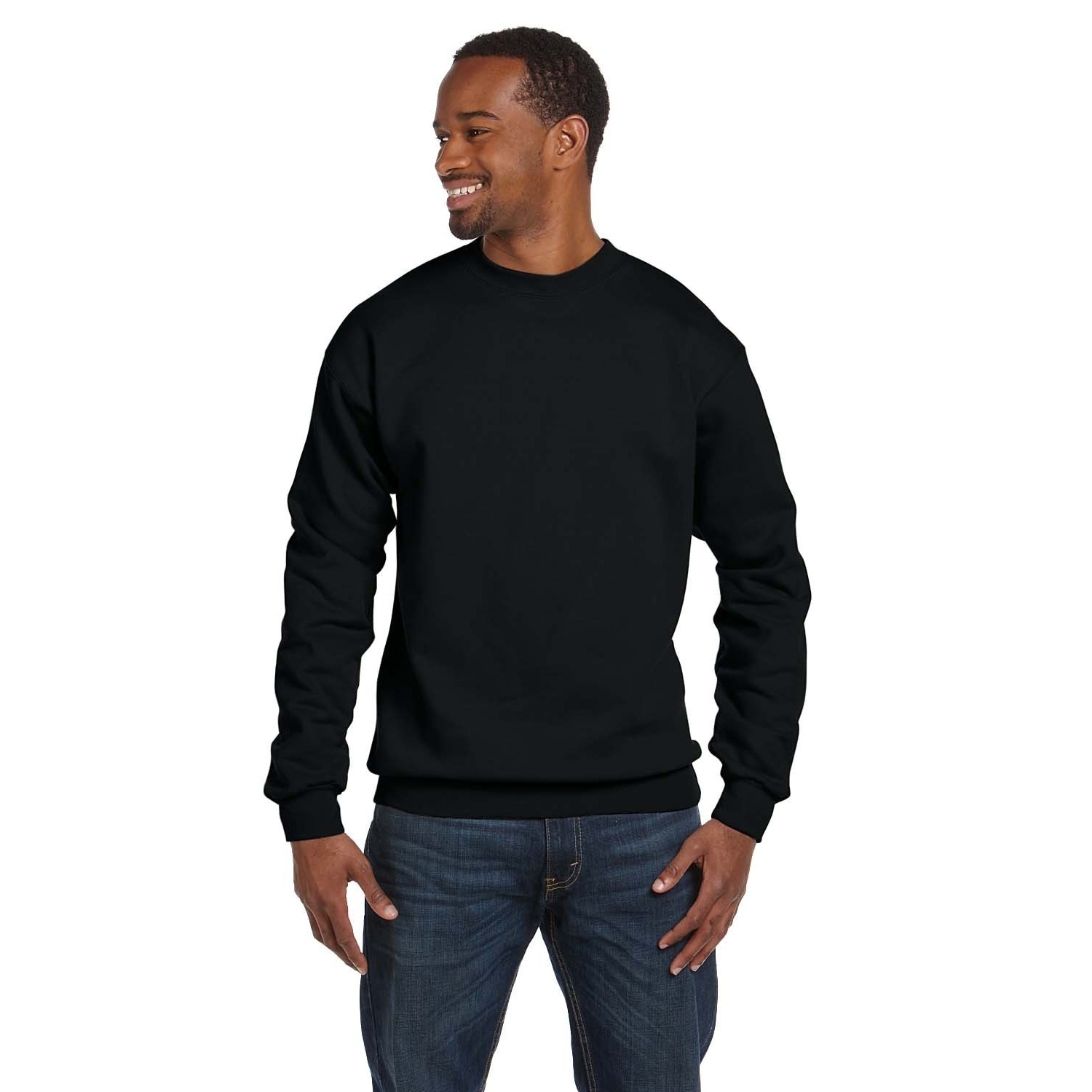 black sweater crew neck