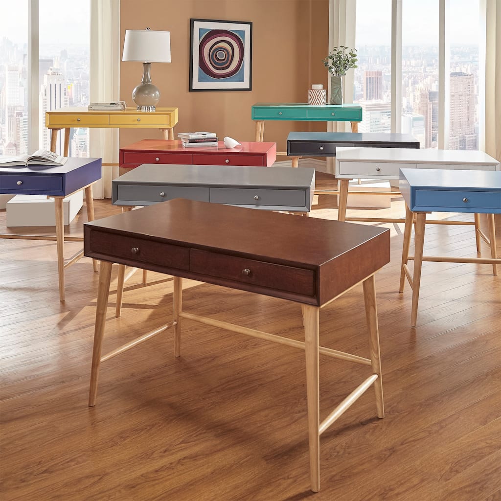 Marin Danish Modern 2-drawer Writing Desk iNSPIRE Q Modern