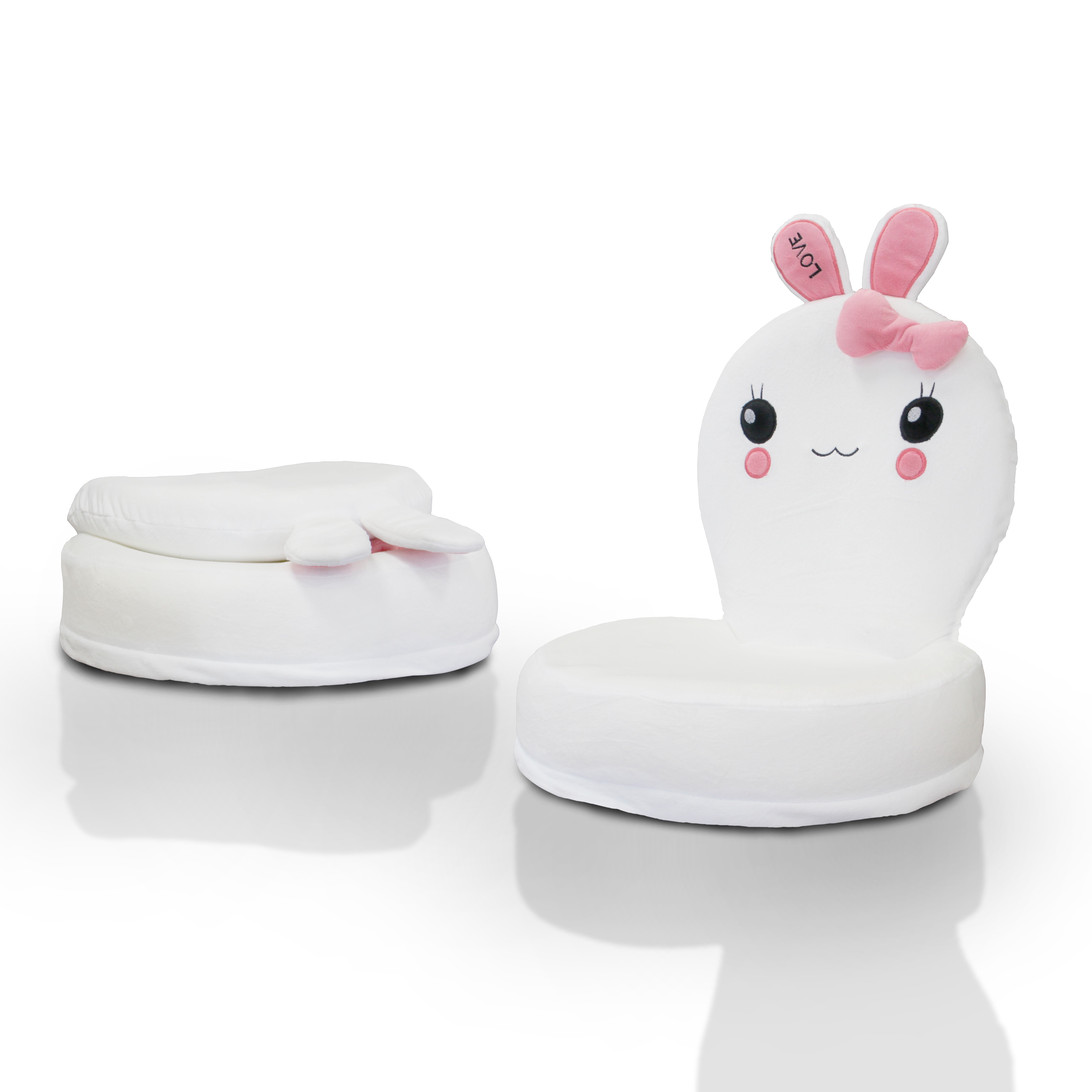 american kids plush animal saucer chair