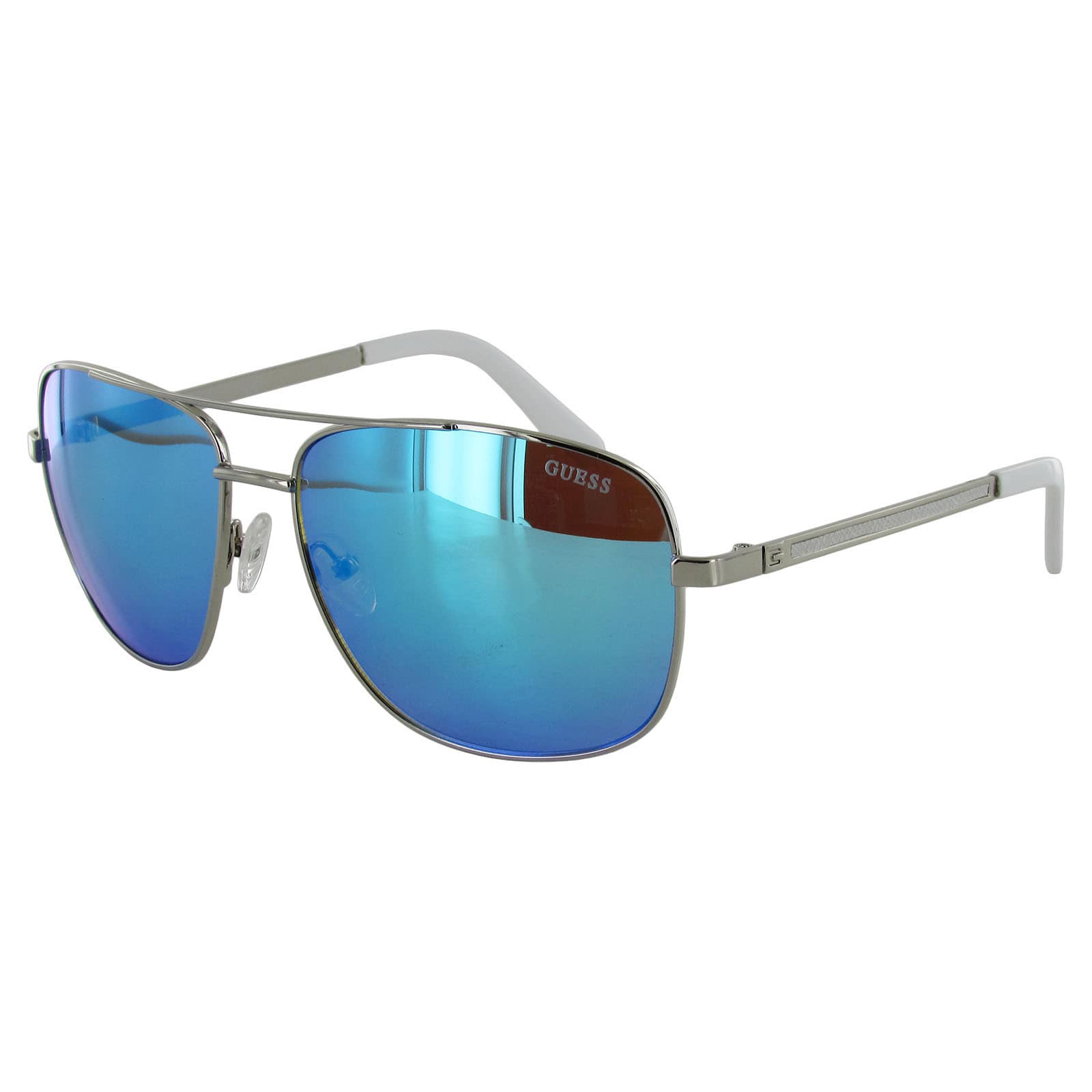 guess aviator sunglasses blue