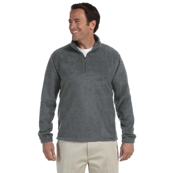 Download Shop Quarter-Zip Men's Fleece Pullover Charcoal Sweater ...