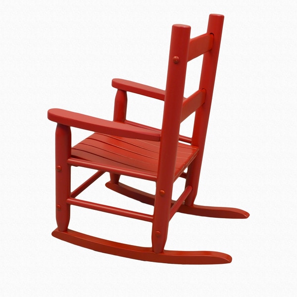 kids red rocking chair