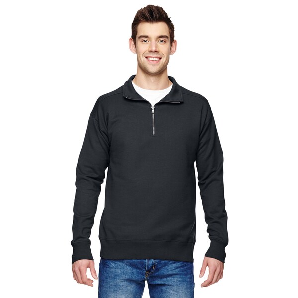 quarter zip black sweater