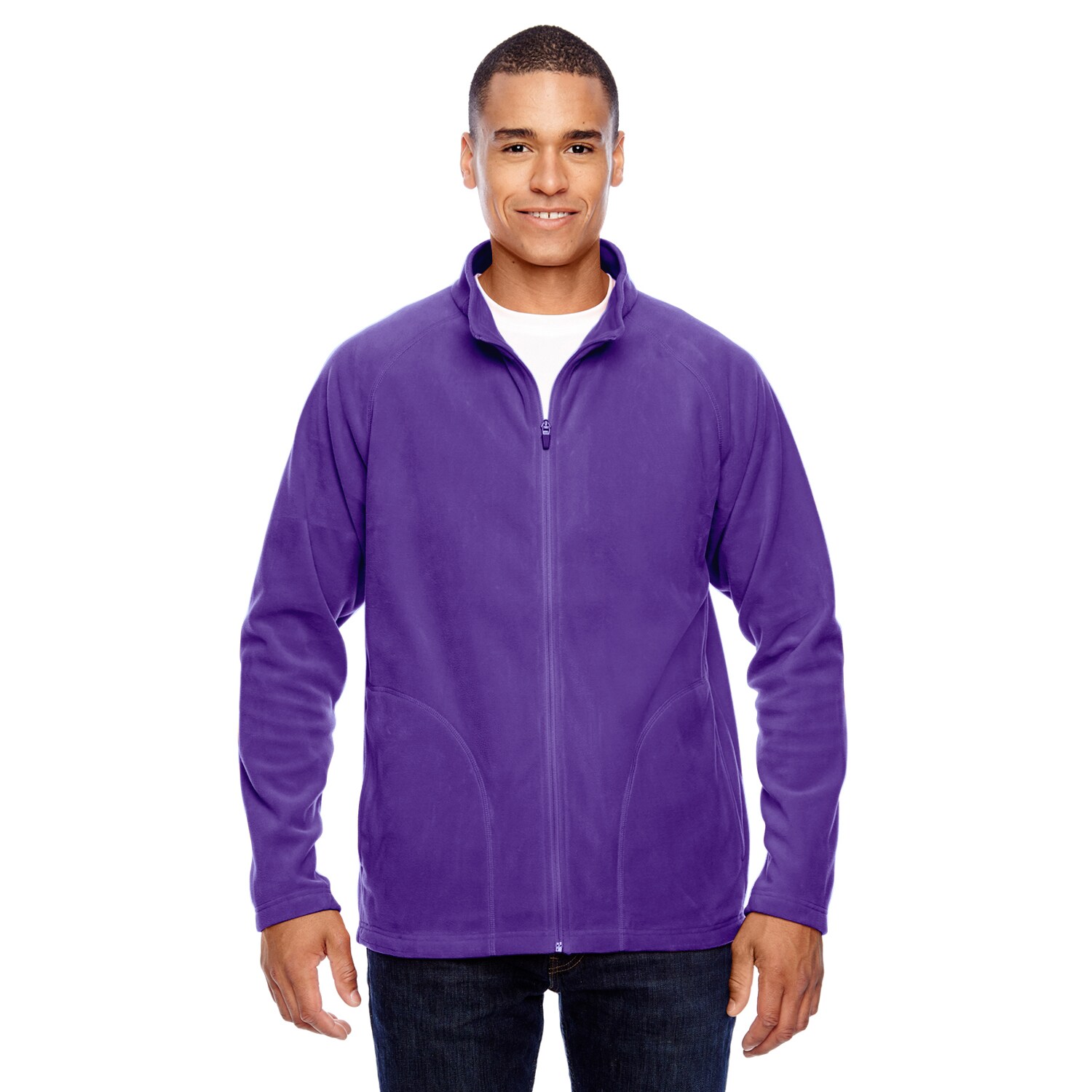 purple fleece jacket men's
