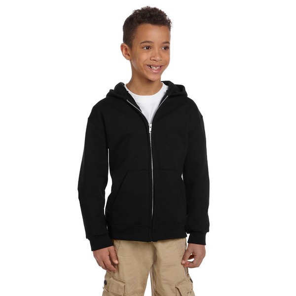 youth black champion hoodie