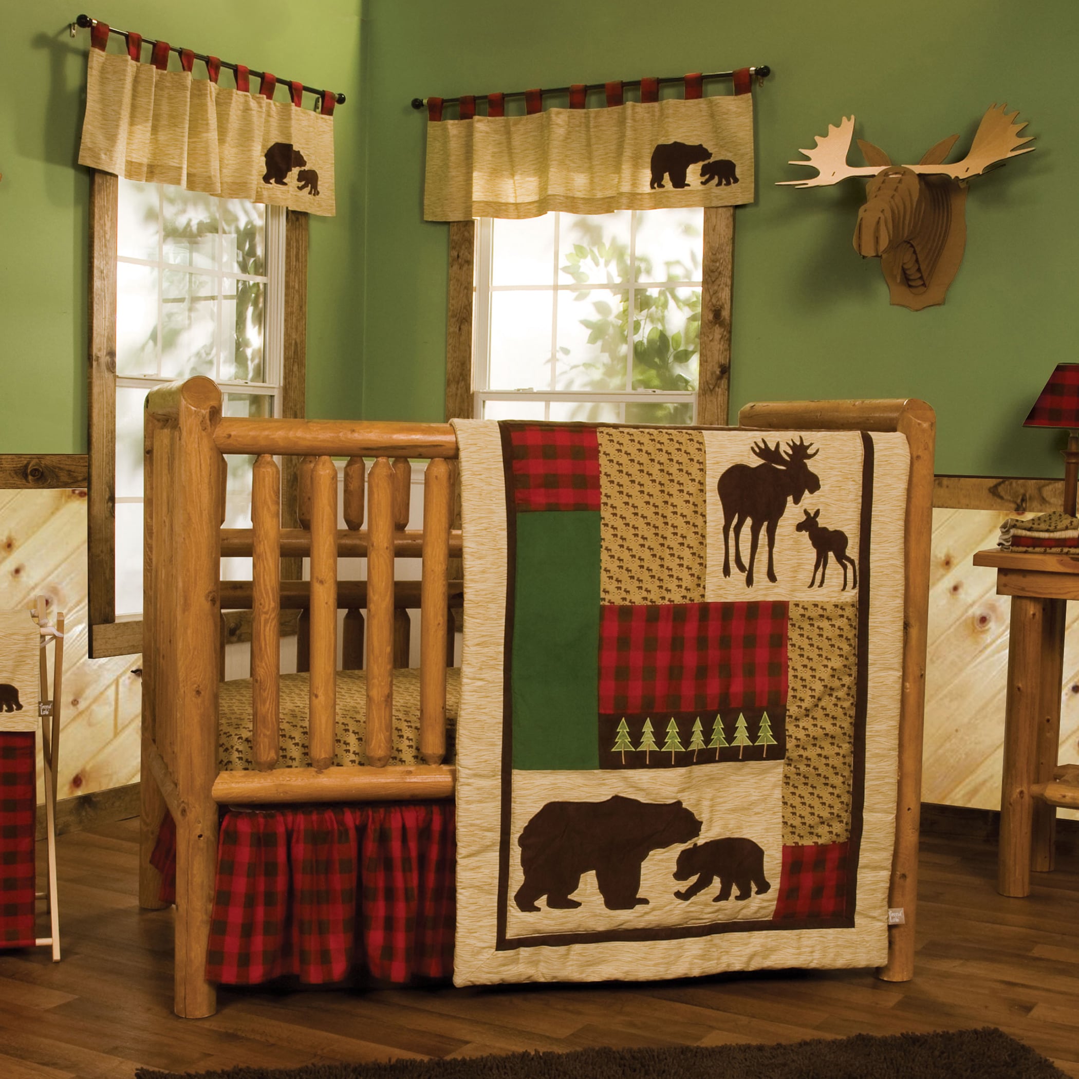 trend lab northwoods crib bedding