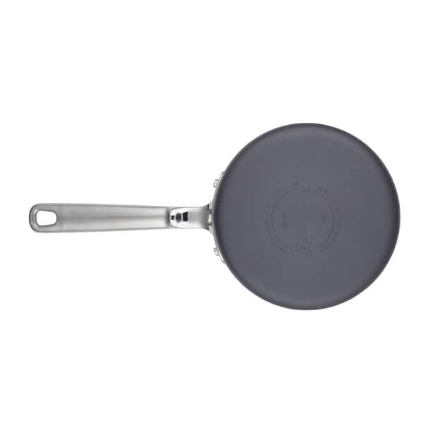 Gray Anolon Authority Hard Anodized Nonstick Sauce Pan//Saucepan with Lid 2 Quart