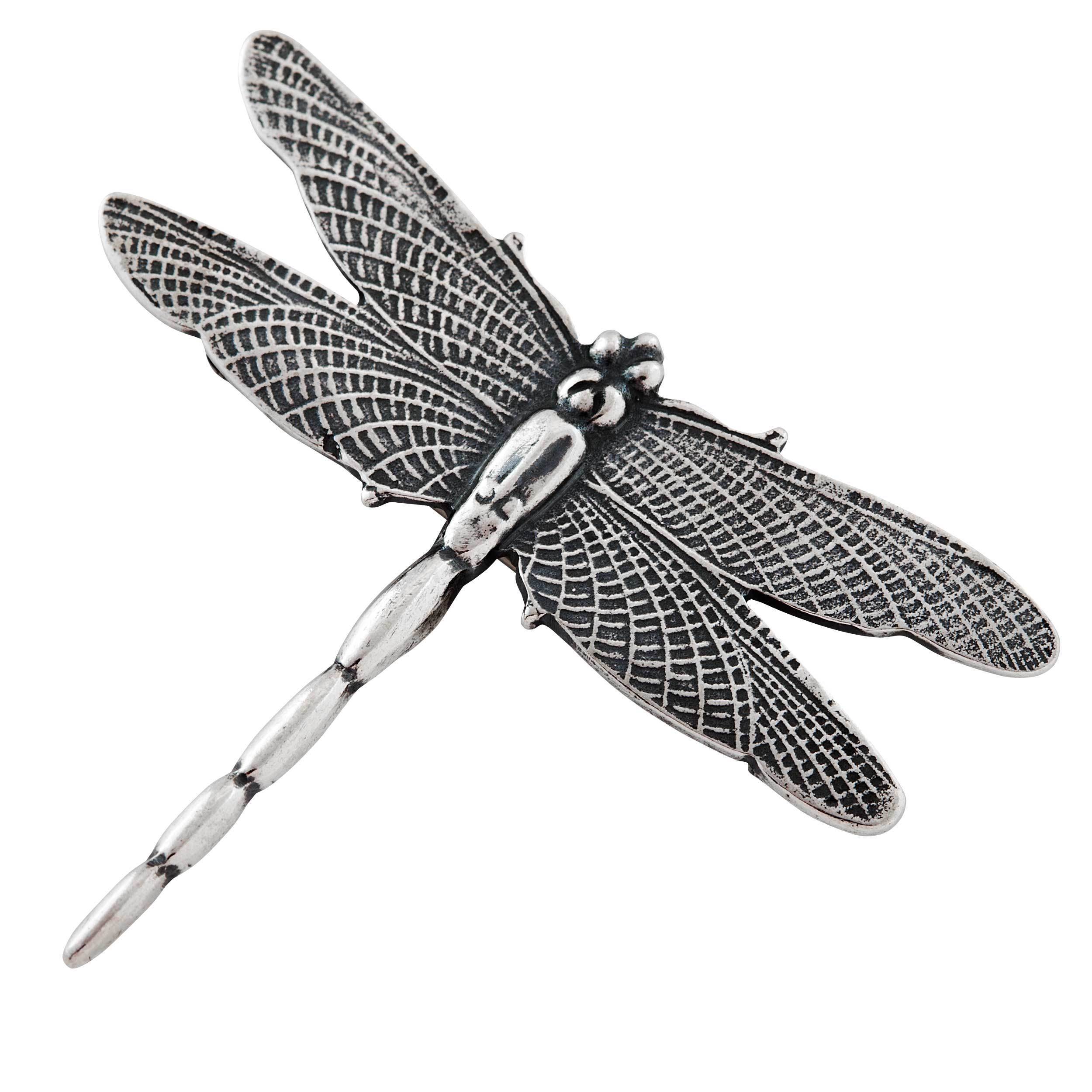 Sterling Silver Dragonfly Brooch Pin 