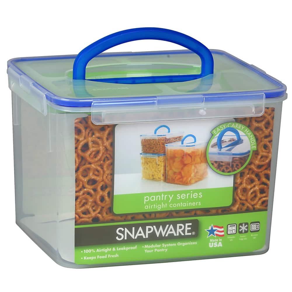 Snapware 1098436 29 Cup Large Rectangle Storage Container With Handle