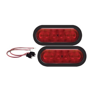 Optronics 6-inch Oval LED Light Set With Grommet and Plug