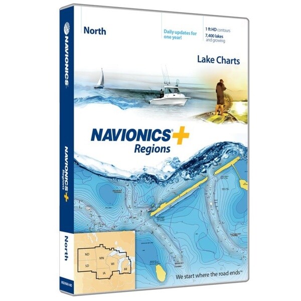 Navionics Electronic Charts Navionics+ Regions North Region Lake Charts