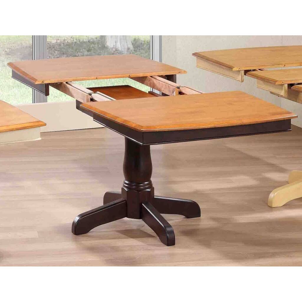 Iconic Furniture Whiskey Mocha Rubberwood Ladder-back 36-inch x 48-inch x 60-inch Boat-shape 5-Piece Dining Set - N/A