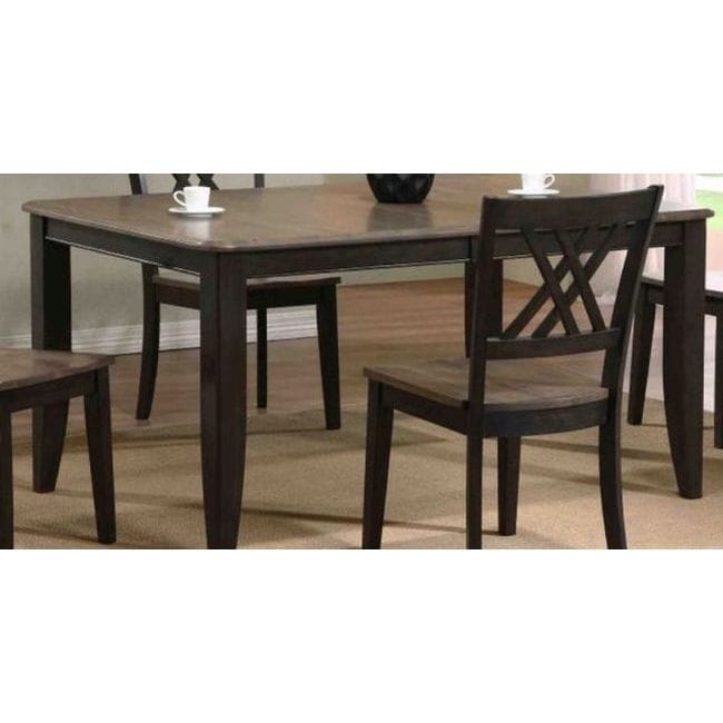 Iconic Furniture Company 2 Tone Antique Grey Stone Black Rubberwood 36 X 52 67 Inch Contemporary Leg Dining Table Iconic Furniture Company 2 Tone Antique Grey Stone Black Rubberwood 36 X 52 67 Inch Contemporary Leg Dining Table