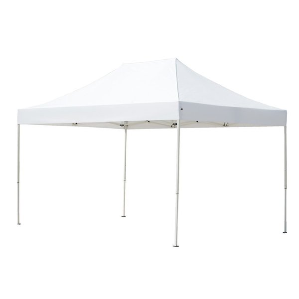 Abba Patio 10 x 15 Foot Outdoor Heavy Duty Pop Up Portable White Canopy Event