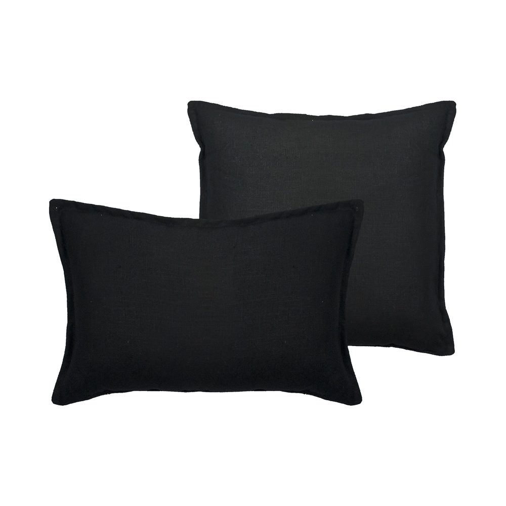 Large sales black pillows