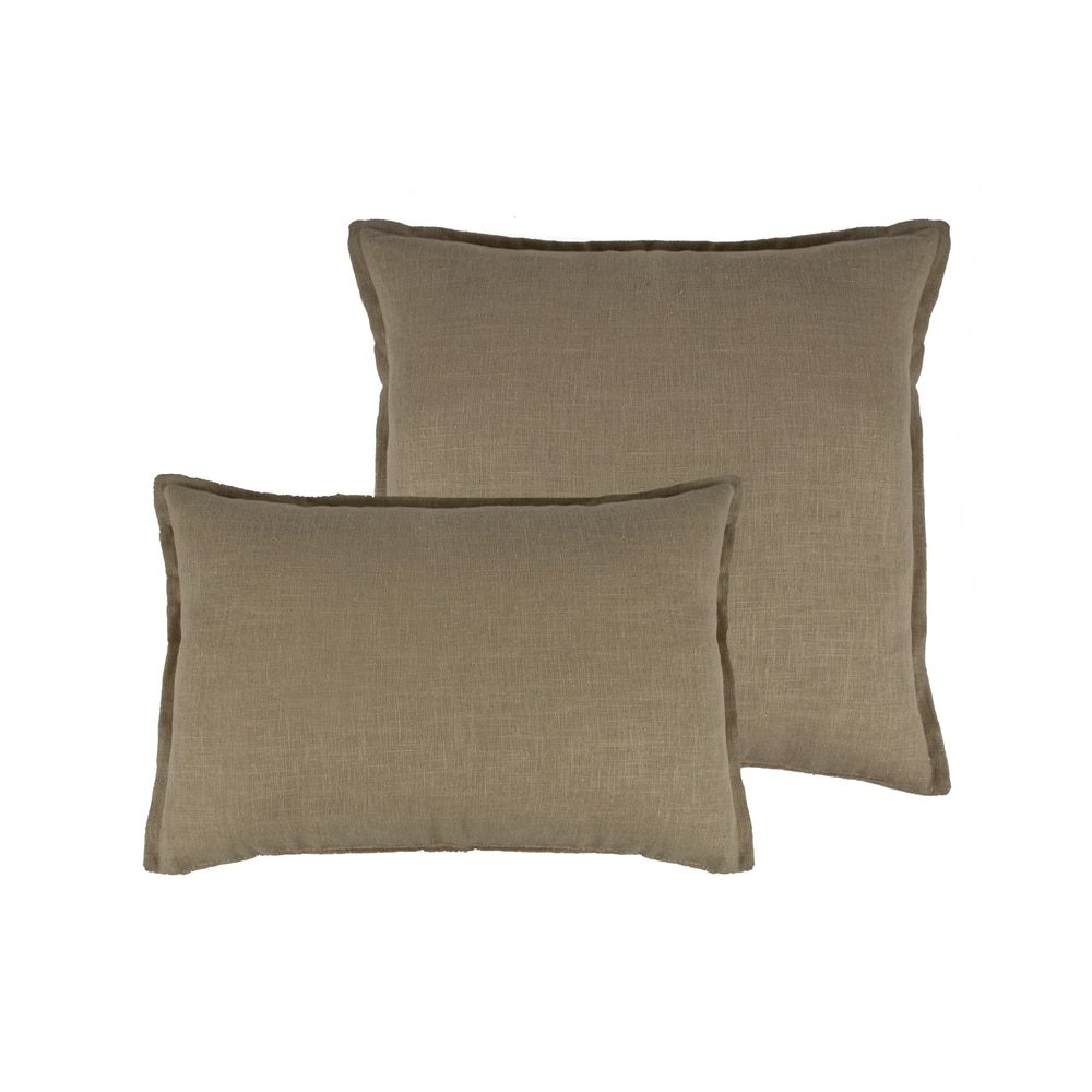 Sherry Kline Lombard Linen Reversible Combo Throw Pillow