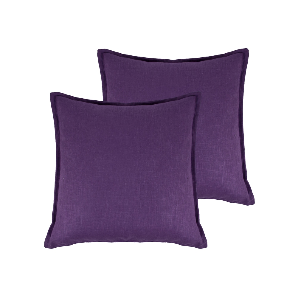 Pillow Perfect Rave Vineyard 17.5-in x 16.5-in 2-Piece Purple Patio Chair  Cushion at