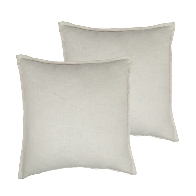 Sherry Kline Lombard Linen Reversible 20-inch Decorative Throw Pillow (set of 2)