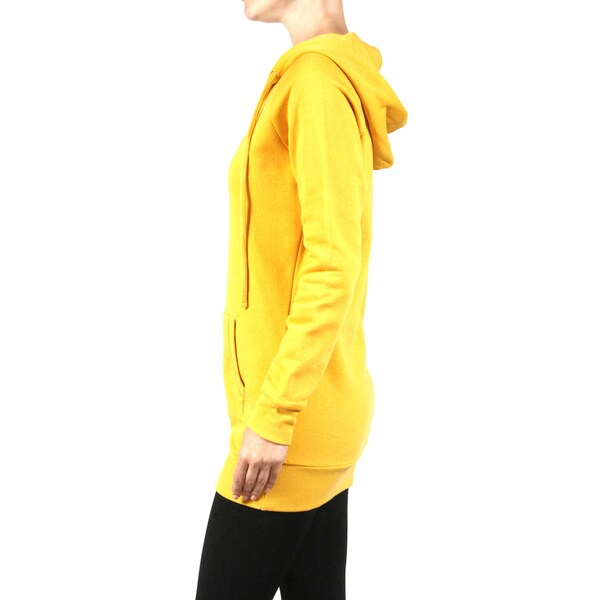 tunic fleece hoodie