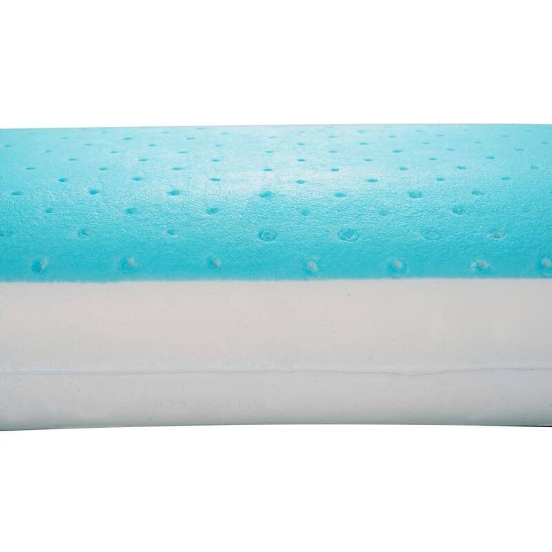 Christies Home Living Cool Comfort Memory Foam and Gel Pillow - Blue