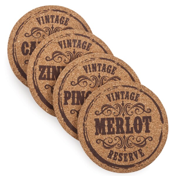 Twine Rustic Elegance 3129 Grapevine Varietal Coaster Set 4count Free Shipping On Orders Over