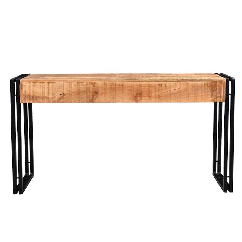 Handmade Reclaimed Mango Wood Console Table (India) - 60" x 16" x 31.5"