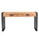 preview thumbnail 3 of 5, Handmade Reclaimed Mango Wood Console Table (India) - 60" x 16" x 31.5"