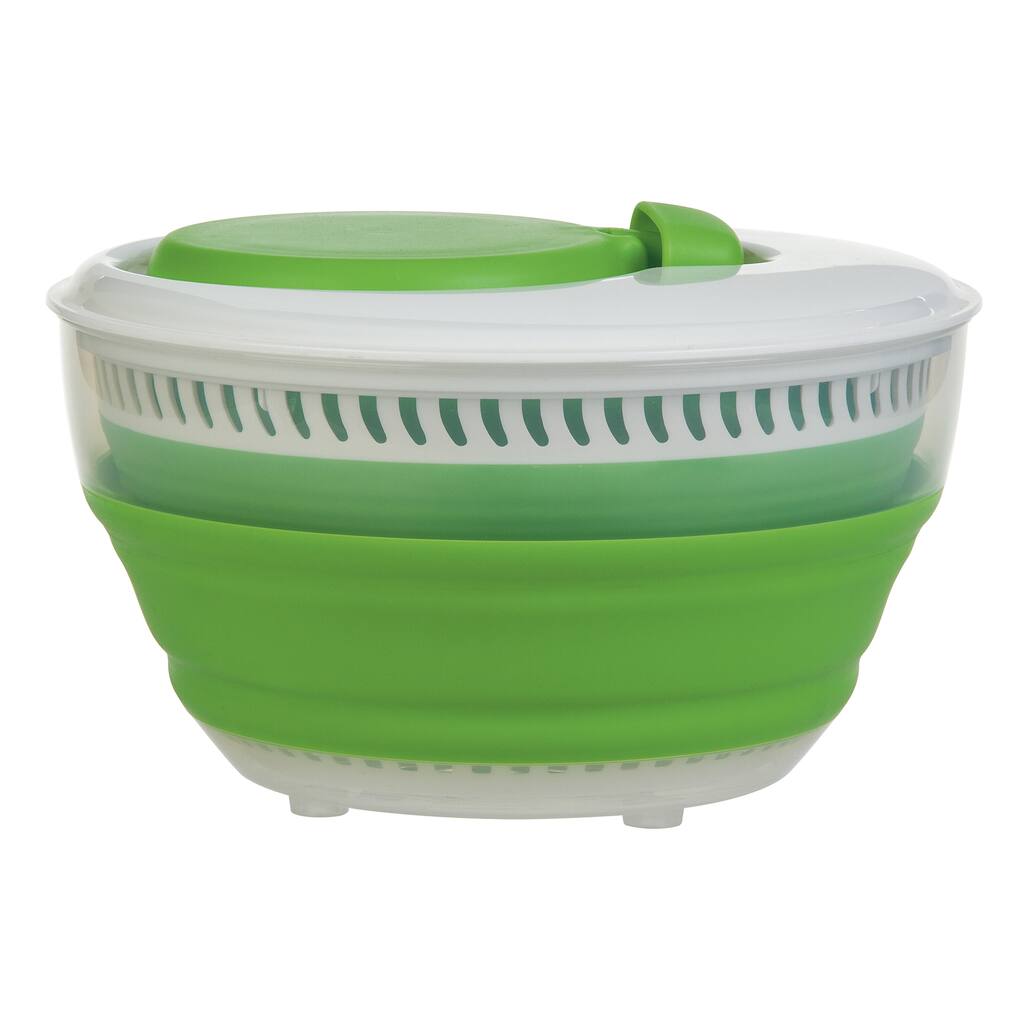 Progressive CSS-2 3 Quart Green Collapsible Salad Spinner
