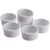 Progressive CRR6 5 Oz Porcelain Stacking Ramekins Set Of 6