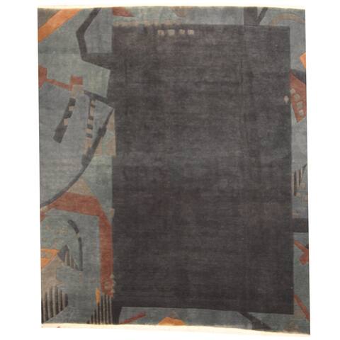 Handmade One-of-a-Kind Tibetan Wool Rug (Nepal) - 8'3 x 9'5