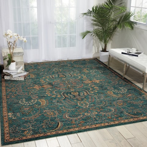 Nourison 2020 Traditional Floral Medallion Persian Pattern Area Rug