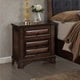 preview thumbnail 4 of 6, Roundhill Furniture Broval Light Espresso Wood King-size Storage Bedroom Set