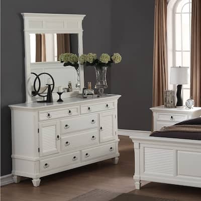 Buy Size 6 Drawer White Mirrored Dressers Chests Online At