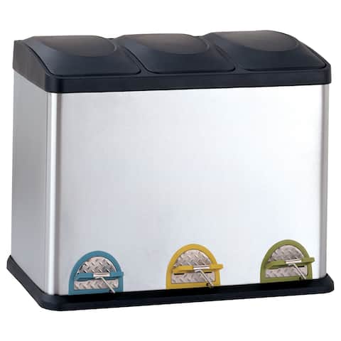 Shop Organize It All 4903 Stainless Steel Recycling Bin Free