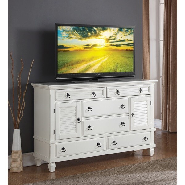 Regitina White Bedroom Dresser Free Shipping Today