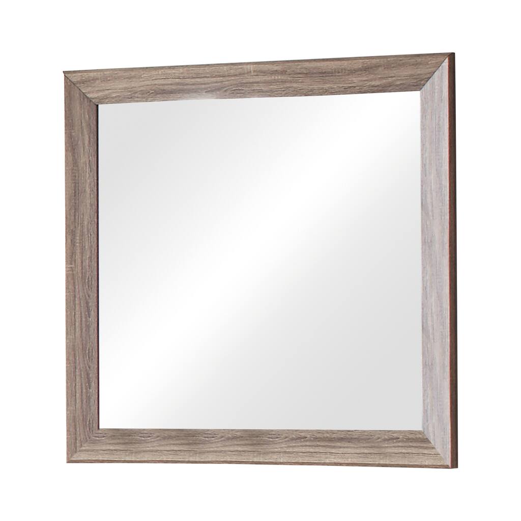 Kauffman Washed Taupe Rectangular Dresser Mirror - Washed Taupe