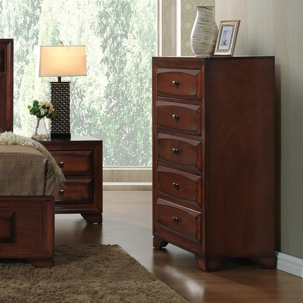 Shop Oakland 139 Antique Oak Finish Wood 5 Drawer Chest Free
