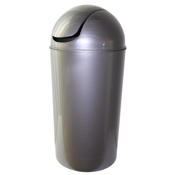 Dial Industries E2056SM 56 Quart Silver Swing Bin