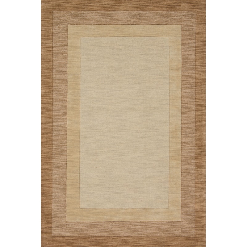 Alexander Home Helena Border Pattern Hand-tufted Pure Wool Rug