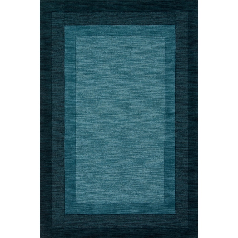 Alexander Home Helena Border Pattern Hand-tufted Pure Wool Rug
