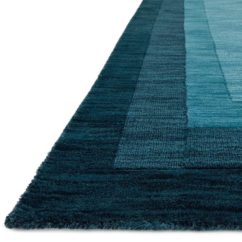 Alexander Home Helena Border Pattern Hand-tufted Pure Wool Rug