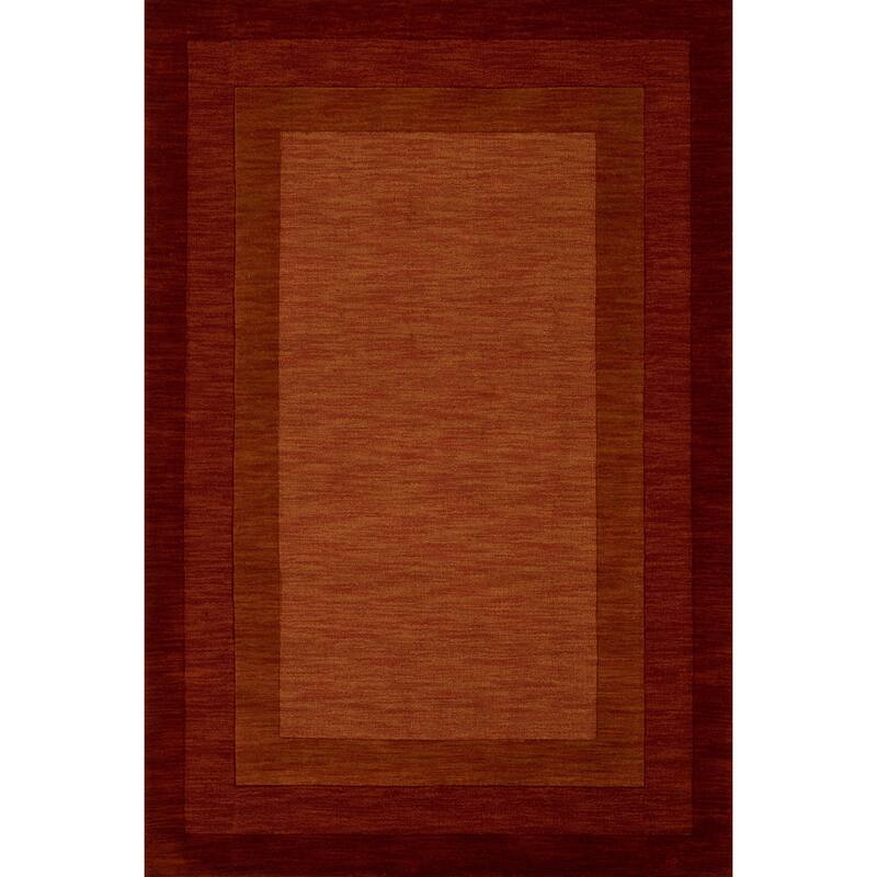 Alexander Home Helena Border Pattern Hand-tufted Pure Wool Rug